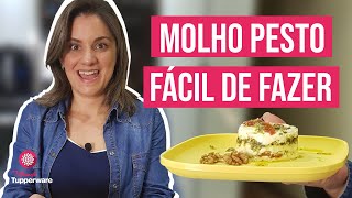 MOLHO PESTO COM O TURBO CHEF  TUPPERWARE [upl. by Khoury]