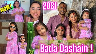 Dashain 2081 with Aarohi and Suhana  Family  RUSH  Dashain Memories  AARSU FAMILY  DASHAIN [upl. by Waylen558]