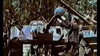 German Tank Repair and Maintenance on the Eastern Front WWII  Original Color Footage [upl. by Sennahoj]