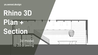 Rhino 3D Plan and Section Drawings [upl. by Ehud261]