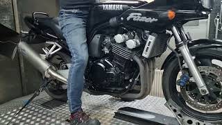 Yamaha FZS600 Fazer 1998 Dyno test [upl. by Faunie]