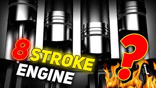 4 to 8 stroke engine what if you add 4 wasted strokes to engine cycle [upl. by Kantor831]