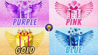 Choose Your Gift from 4Boxes 🎁😍💜🩷💛🩵4 giftbox challenge4giftbox pickonekickonegame wouldyourather [upl. by Coke]