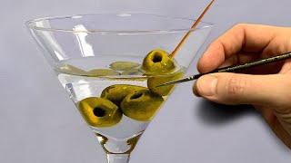 Painting a Martini  Timelapse [upl. by Onitnelav]