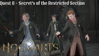 Hogwarts Legacy  Quest 8 Secrets of the Restricted Section PS4 [upl. by Aehtna]