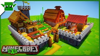 Minecraft Fortified Farm 2  Building Tutorial EASY 5X5 Building [upl. by Ahsined]