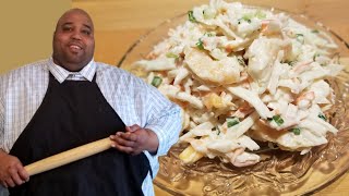 Easy Shrimp and Crab Salad Recipe  Seafood Salad  How to make Crab Salad [upl. by Ordnajela]