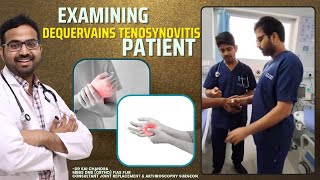 Examining Dequervains Tenosynovitis Patientdrsaichandra [upl. by Calabresi]