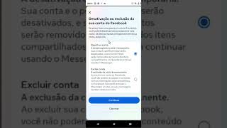 CANCELAR CONTA DO FACEBOOK EM 43 SEGUNDOS [upl. by Kyl]