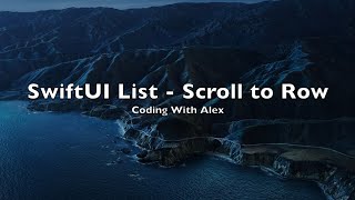 SwiftUI How to Scroll a List  ScrollToRow  ScrollViewReader  iOS [upl. by Riamo]