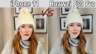 iPhone 11 VS Huawei P30 Pro EMUI 10 Camera Comparison [upl. by Arrakat]