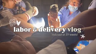 LABOR AND DELIVERY VLOG  BIRTH VLOG  Induced at 39 Weeks  Epidural RAW amp REAL Rainbow Baby [upl. by Lairea386]