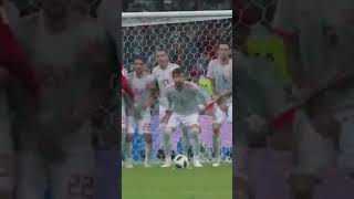 Cristiano Ronaldo’s Free kick Goal vs Spainmessi ronaldo viralvideos viralshorts [upl. by Hescock]