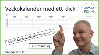 Veckokalender med ett klick [upl. by Aia]