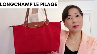 LONGCHAMP LE PLIAGE REVIEWSize comparison How to wash it [upl. by Eelnodnarb]