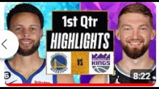 Golden State Warriors VS Sacramento Kings Full Highlights 1st QTR Oct 9 2024 NBA Preseason [upl. by Animaj]