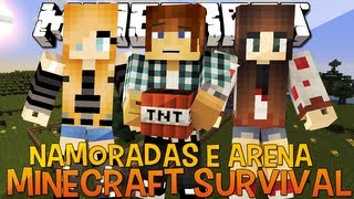 Minecraft Survival Ep48  Conquistando Muitas Namoradas e Arena Pókemon [upl. by Mays]