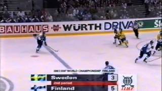 Sweden  Finland IIHF 2003 quarterfinal [upl. by Dnalyag]