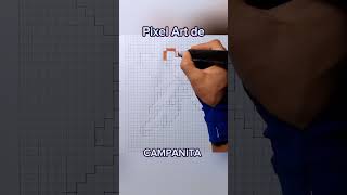 Dibuja como pro a CAMPANITA en pixel art Tutorial paso a paso [upl. by Agueda]