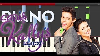 KALLYS Mashup Made for Love Piano Midi tutorial Sheet app Cover Karaoke [upl. by Ziladnerb]