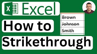 How to Strikethrough Text in Excel  Easy to Follow [upl. by Messing]