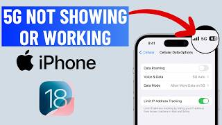 Fix 5G Not Showing Up or Working on iPhone iOS 18 [upl. by Hekker]