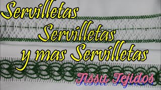 SERVILLETAdeshiladosBoda BautizosETC TissuTejidos [upl. by Cohlette]