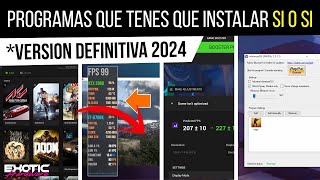 PROGRAMAS Y SOFTWARES GRATUITOS QUE DEBERÍAS INSTALAR EN TU PC 2024 [upl. by Aenat498]