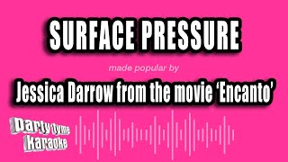 Jessica Darrow Encanto  Surface Pressure Karaoke Version [upl. by Herrod580]