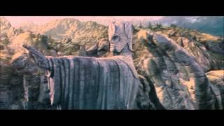 The Lord of the Rings The Fellowship of the Ring  Argonath Scene [upl. by Atolrac537]