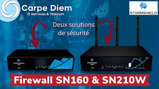 Présentation des Firewalls SN160 amp SN210W de Stormshield [upl. by Dalt]