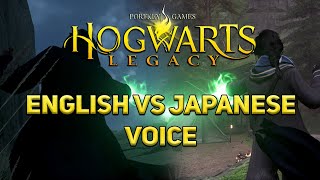 Combat Spell Casting A Voice Showcase in English amp Japanese  Hogwarts Legacy [upl. by Turmel707]