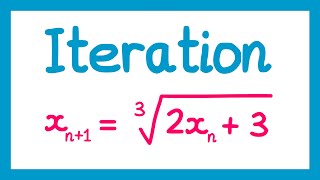 Iteration  GCSE Higher Maths [upl. by Delorenzo769]