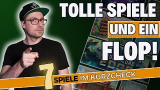 Gespielt Folge 13  7 Brettspiele im Kurzeindruck  Für jeden was dabei [upl. by Kowatch912]