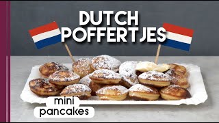 Dutch Poffertjes recipe  Mini Pancakes  6070 poffertjes [upl. by Nate415]