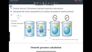 Lecture 3 osmotic pressure amptonicity [upl. by Thaddeus]