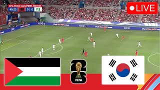 🔴 PALESTINE VS SOUTH KOREA LIVE  Asian World Cup Qualifiers 2425 Full Match Stream PES 2021 [upl. by Adnahcal]