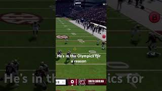 Olympic Speed Nyck Harbor eacollegefootball football gamecocks secfootball sandstorm [upl. by Rehpotsirahc632]