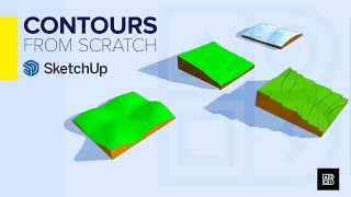 HOW TO CREATE CONTOURS  SKETCHUP TUTORIALS FOR BEGINNERS [upl. by Grimonia]