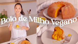 Receita de Bolo de Milho Vegano Com Milho de Lata [upl. by Drusy]