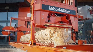 MP100 Log PlanerMoulder in Action  WoodMizer [upl. by Oeramed]