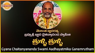 Aadhayatmika Ganaamrutham  Thrulli Thrulli Telugu Song  Gyana Chaitanyananda Swami [upl. by Devondra]