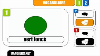 HD French vocabulary  Vert foncé [upl. by Siloa74]