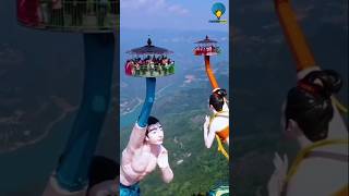 चीन का फ्लाइंग किस थीम पार्क😱  Flying Kiss Theme Park in China facts sciencefacts [upl. by Novhaj82]