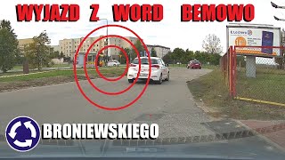 TRUDNY WYJAZD z Word Bemowo rondo BRONIEWSKIEGO  Doszkalanie Warszawa [upl. by Arocet]