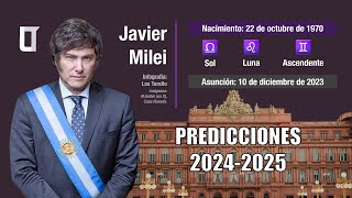 Astrología  Predicciones  Argentina 2024 y 2025 ¿Cómo será el gobierno de Javier Milei [upl. by Ahsieker245]