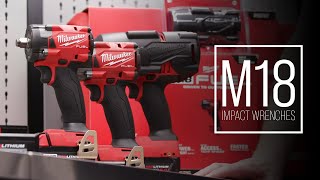 Milwaukee M18™ FUEL™ Impact Wrenches 285520 amp 296220 amp 276720 [upl. by Aneekat]