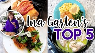 🍗 I MADE INA GARTENS TOP 5 CHICKEN RECIPES 😁 FoodNetwork 🍽 VLOGUST DAY 2 [upl. by Idihsar]