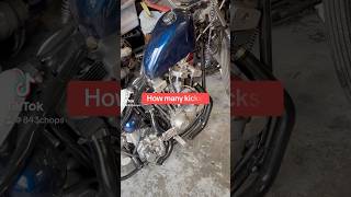 Ironhead chopper cold start motorcycle harleydavidson sportster chopper ironhead shovelhead [upl. by Ogdon45]