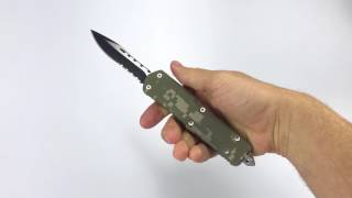 Digi Camo Titan Bravo OTF Knife [upl. by Mallon247]